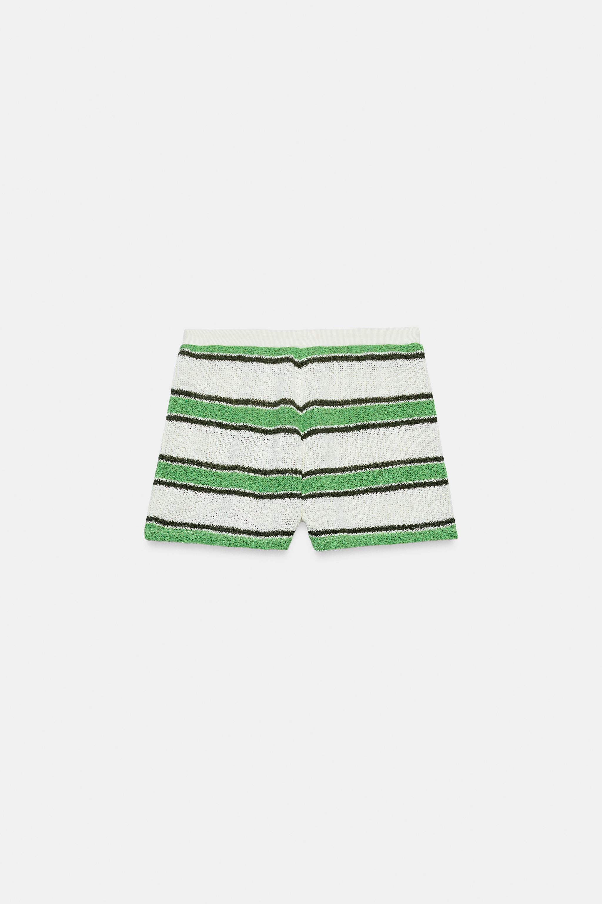 SHORT RUSTIQUE À RAYURES
