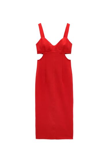 CUT-OUT DRESS WITH STRAPS