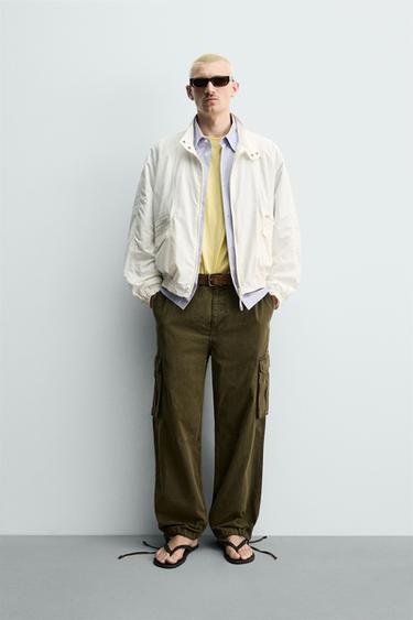 RELAXED FIT TECHNICAL JACKET - Ecru by Zara - Image 0