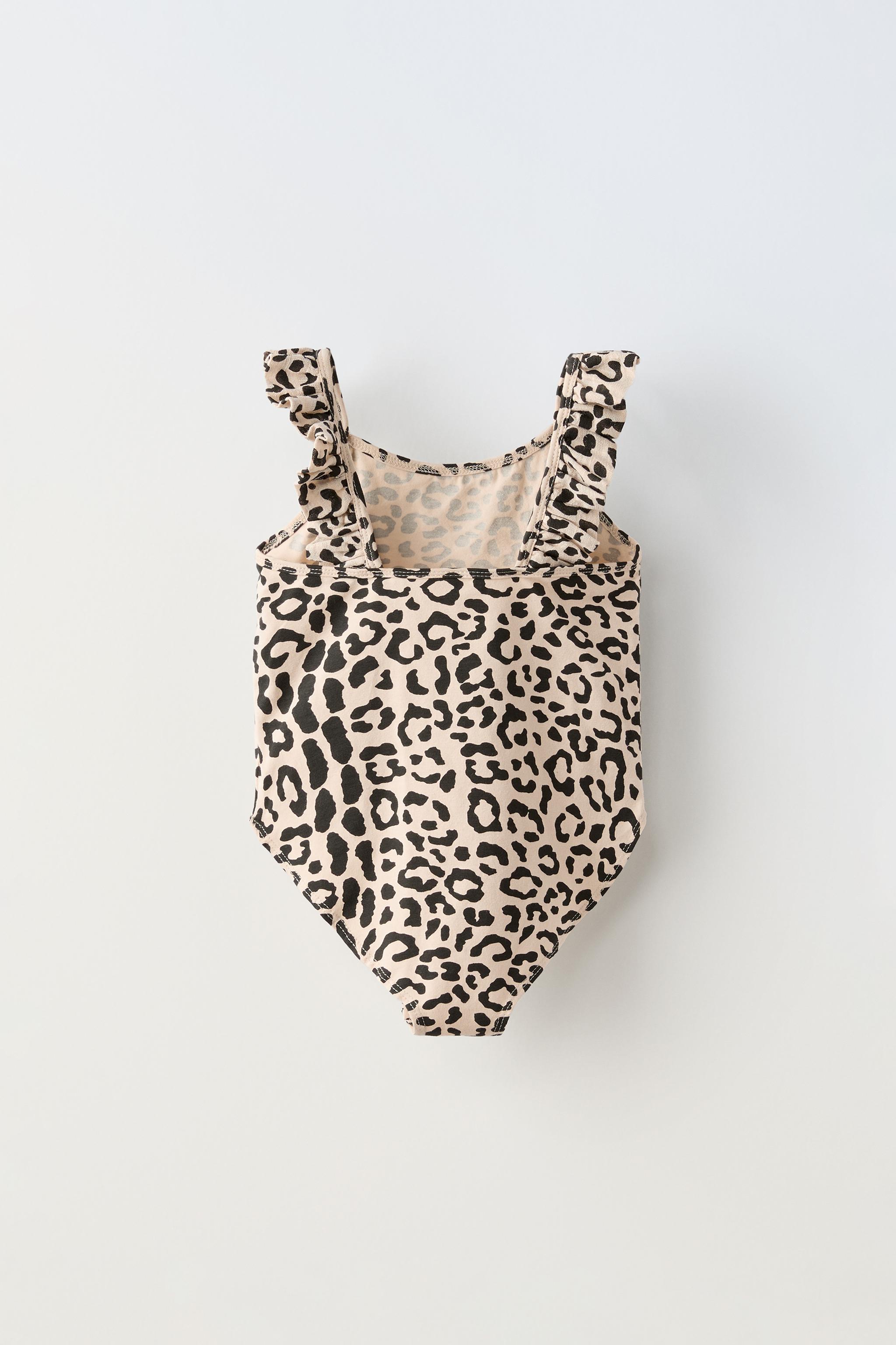 Zara Printed deals Ruffled Bodysuit