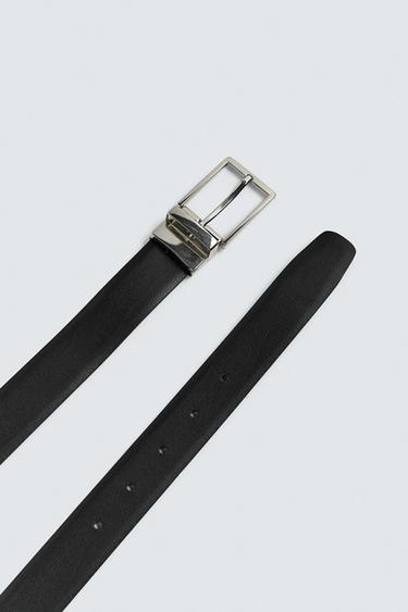 REVERSIBLE LEATHER BELT - Brown by Zara - Image 3