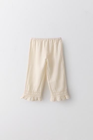 2-5 AÑOS/ PANTALÓN CULOTTE ENTREDÓS ALGODÓN LINO LIMITED EDITION - Crudo medio de Zara