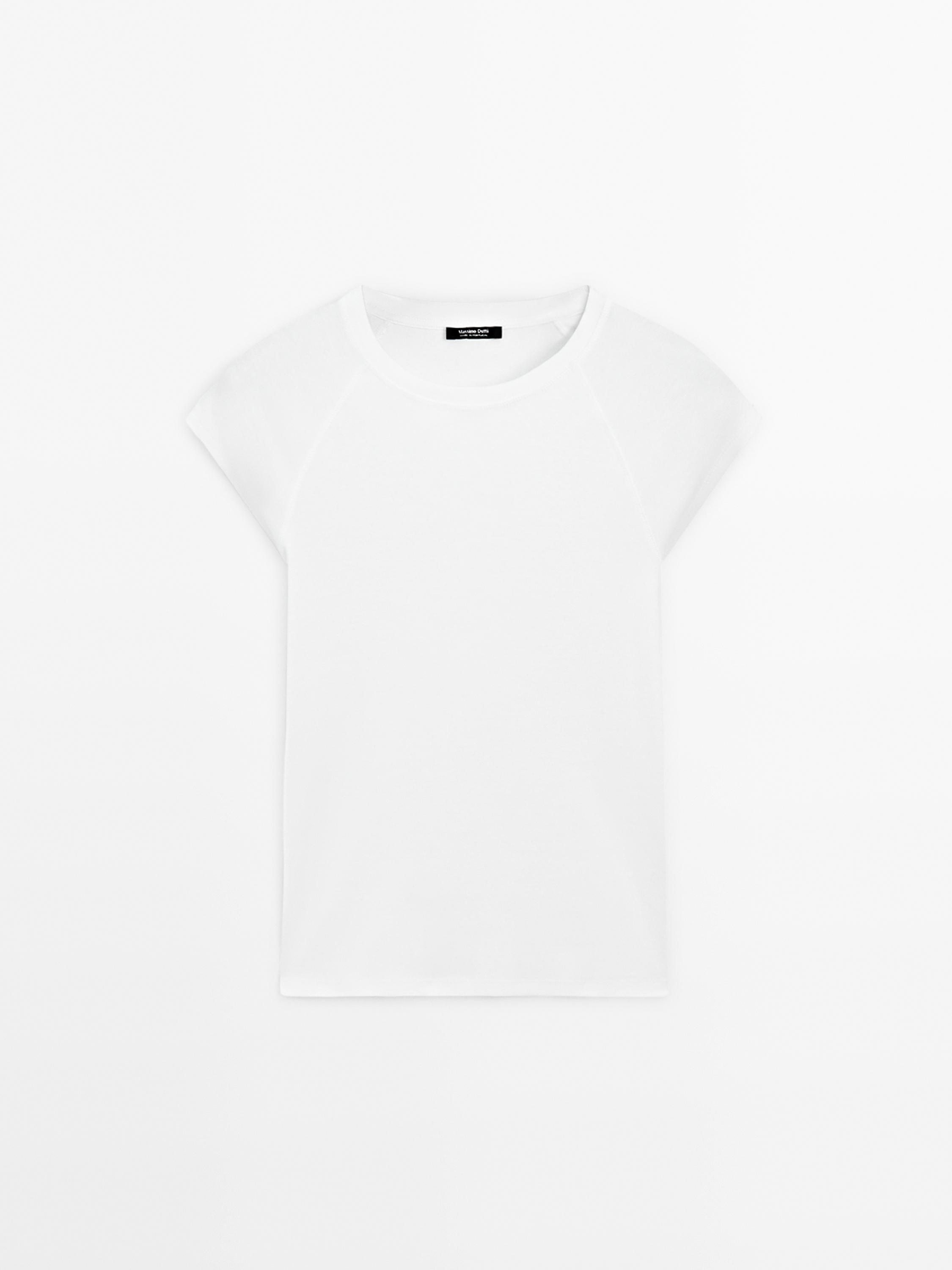 T-shirt à manches courtes raglan en coton