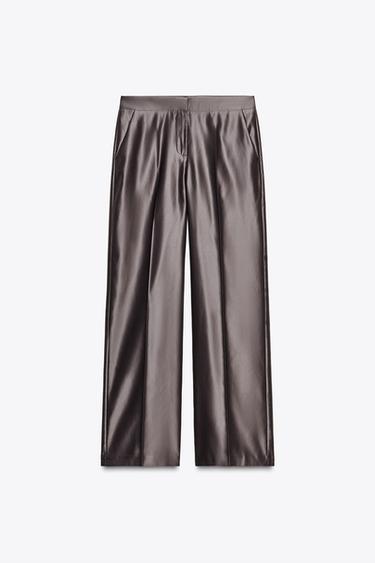 PANTALON DROIT SATINÉ -  de Zara - Image 5