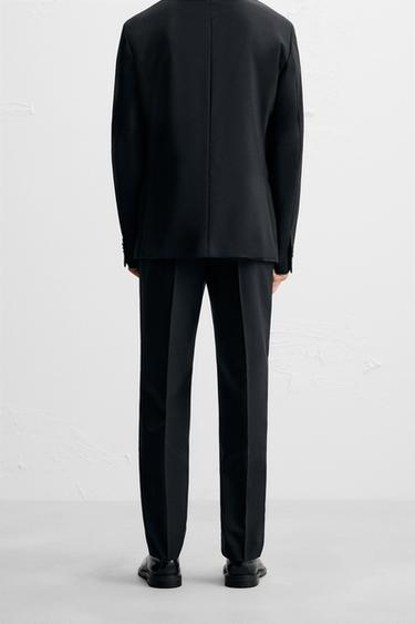 100% WOOL SUIT TROUSERS - Navy blue by Zara - Image 2