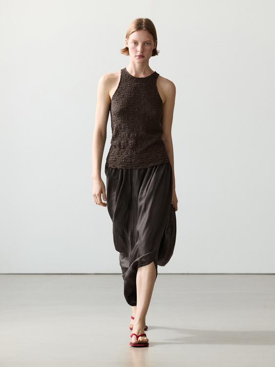 Textured halter top from Zara - $60
