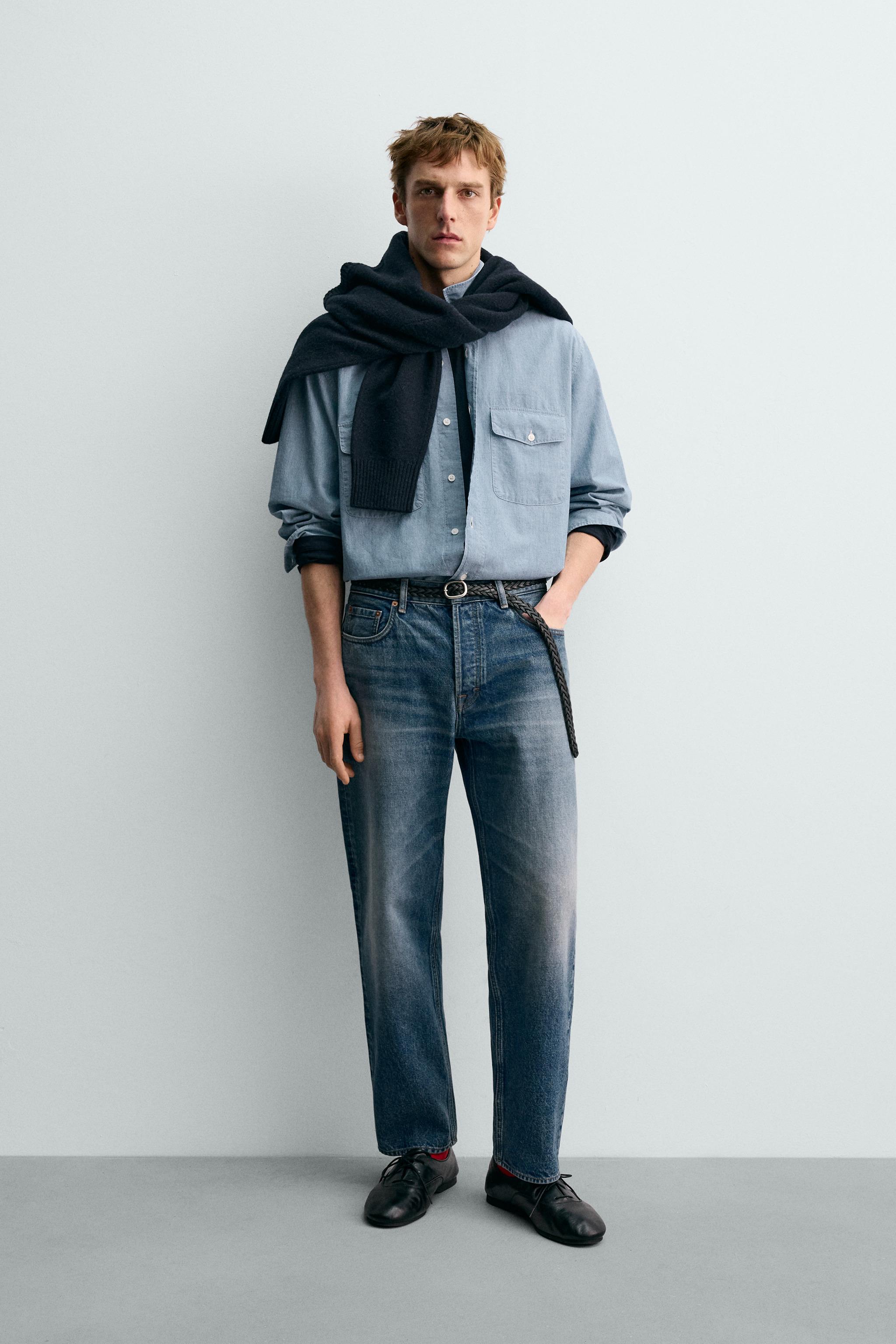 CHAMBRAY DENIM SHIRT AARON LEVINE X ZARA
