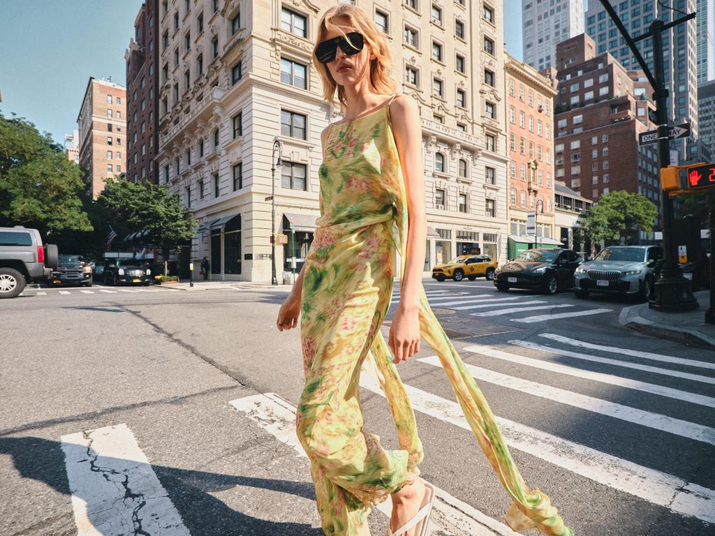 ZW Collection Printed Bow Dress