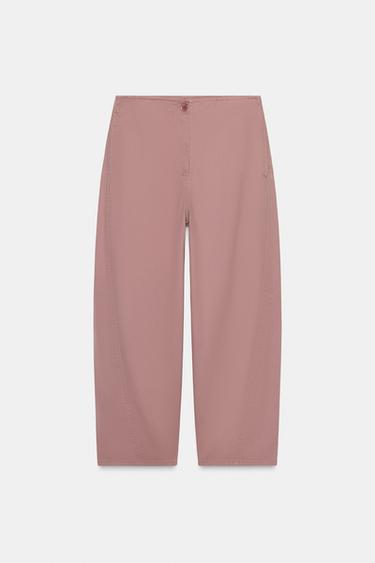 CALÇA BALLON - Rosado da Zara