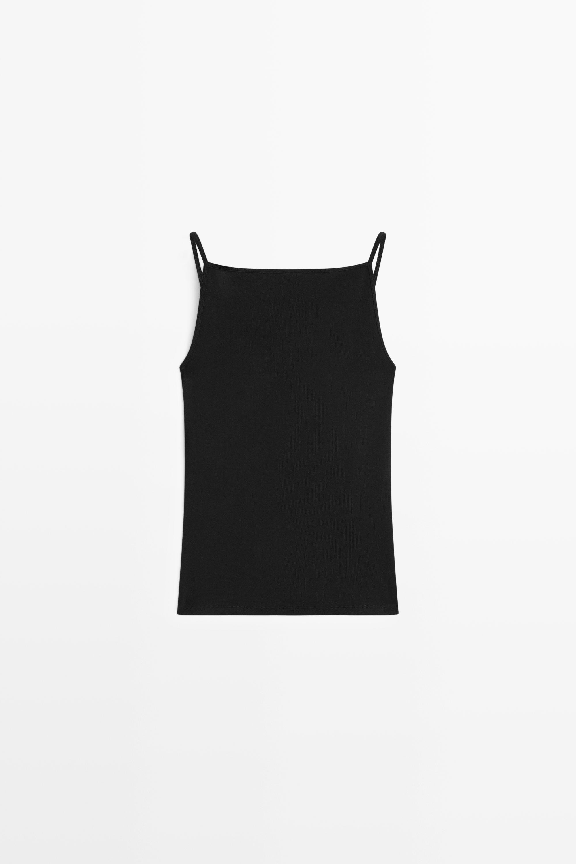 Cotton blend camisole top