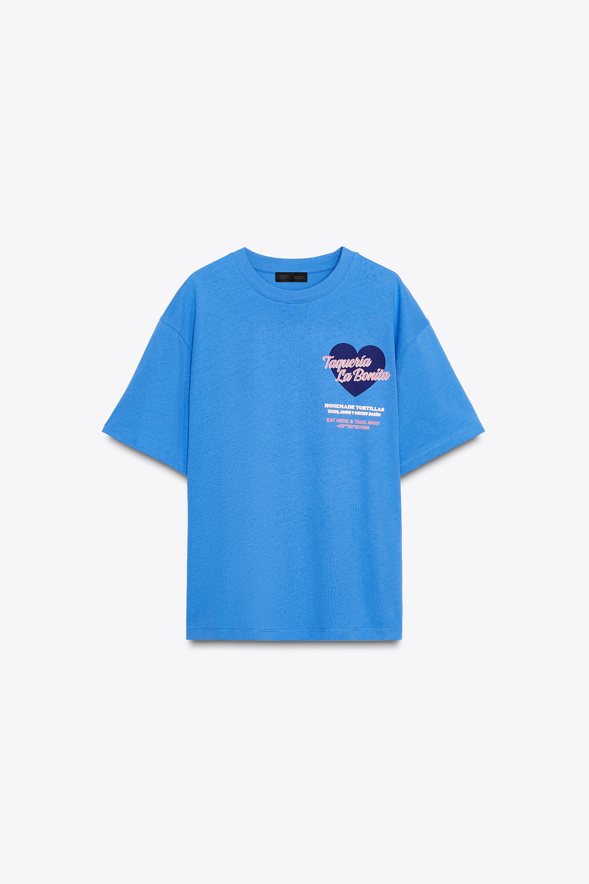 TEXT PRINT T-SHIRT - Anthracite grey | ZARA United States