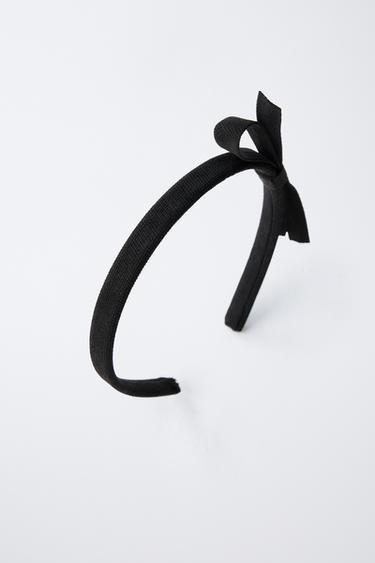 THIN BOW HEADBAND - Black by Zara - Image 3