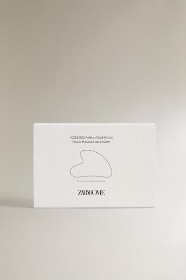 STAINLESS STEEL GUA SHA FACE MASSAGER - Silver by Zara - Image 3