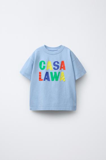 T-SHIRT MIT CASA LAWA © X ZARA KIDS-PRINT - Bläulich von Zara