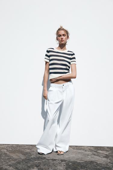 STRIPED KNIT TOP - striped by Zara - Image 0