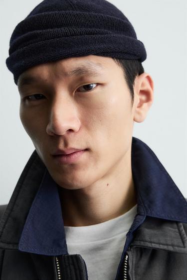 CAÇADORA EMBUATADA DENIM RENTADA - Gris de Zara