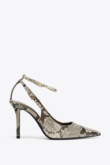 ZAPATO DESTALONADO ESTAMPADO ANIMAL - Serpiente de Zara