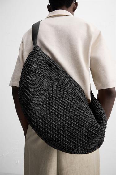 BRAIDED SHOULDER BAG - Black by Zara - Image 0