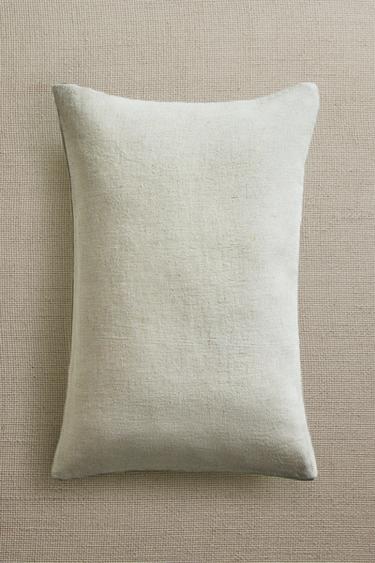 Zara LINEN CUSHION COVER - Light beige