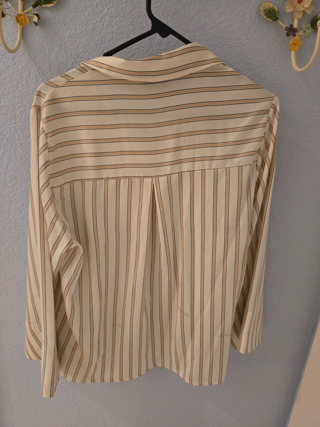STRIPED SATIN SHIRT - Image 2
