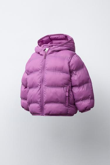 DOUDOUNE LÉGÈRE À CAPUCHE - Mauve foncé de Zara - Image 1