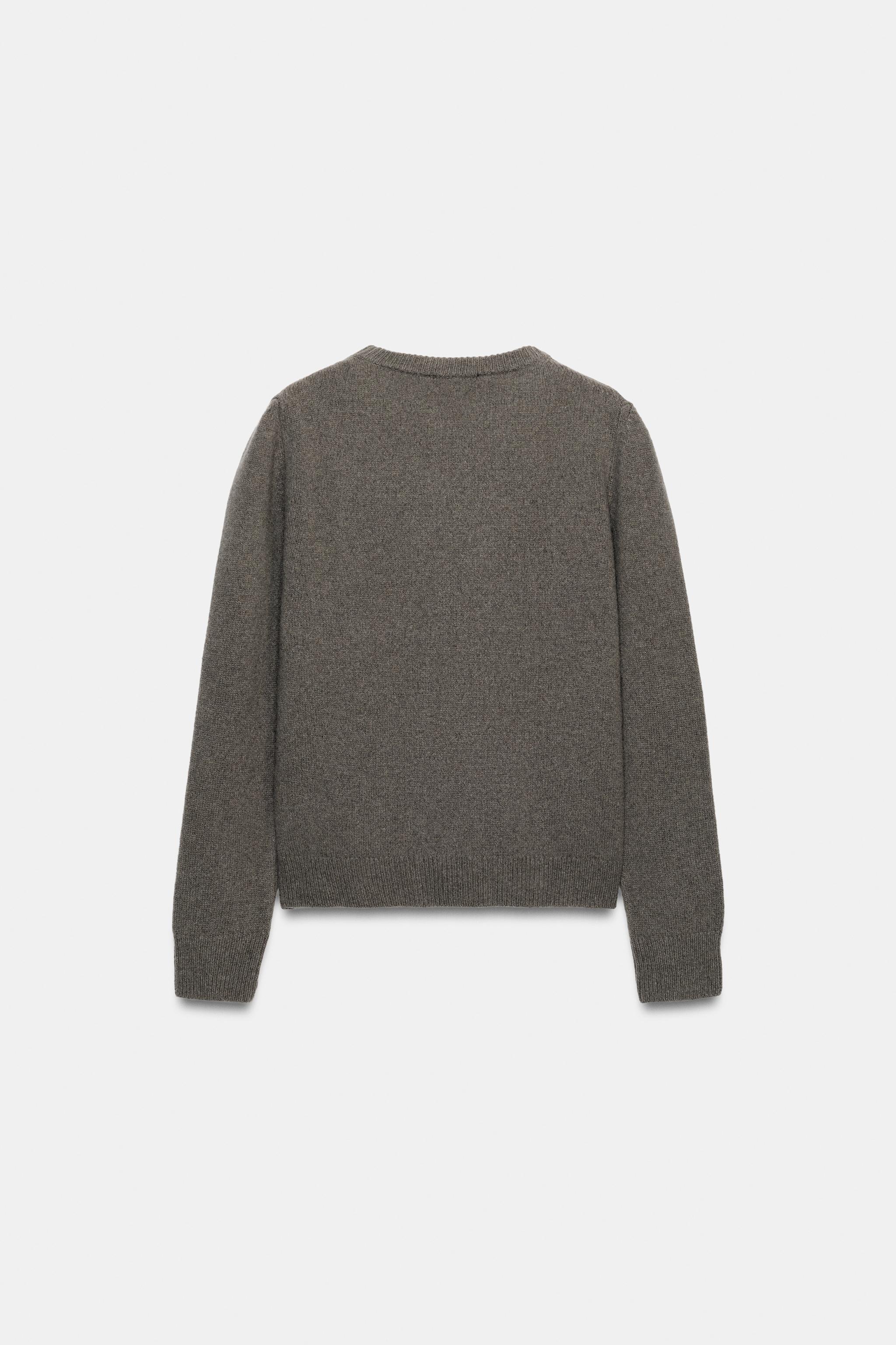 Женские свитеры Zara CASHMERE WOOL BLEND JUMPER — фото 6