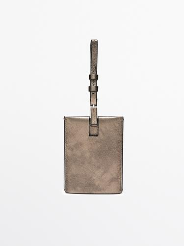 Zara Nappa leather luggage tag - Silver