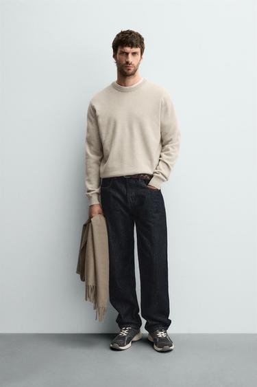 JUMPER 100% CASHMERE - Ecru / Marl by Zara
