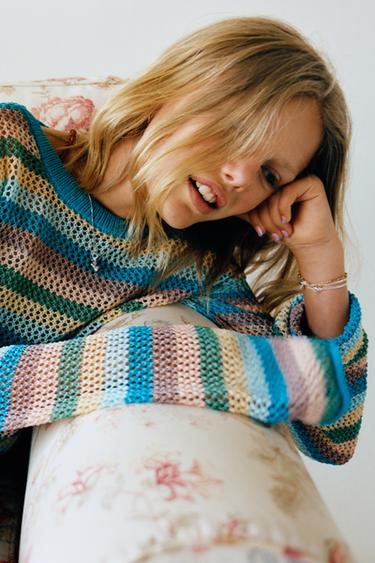 RED STRIPED JUMPER - Stripes by Zara
