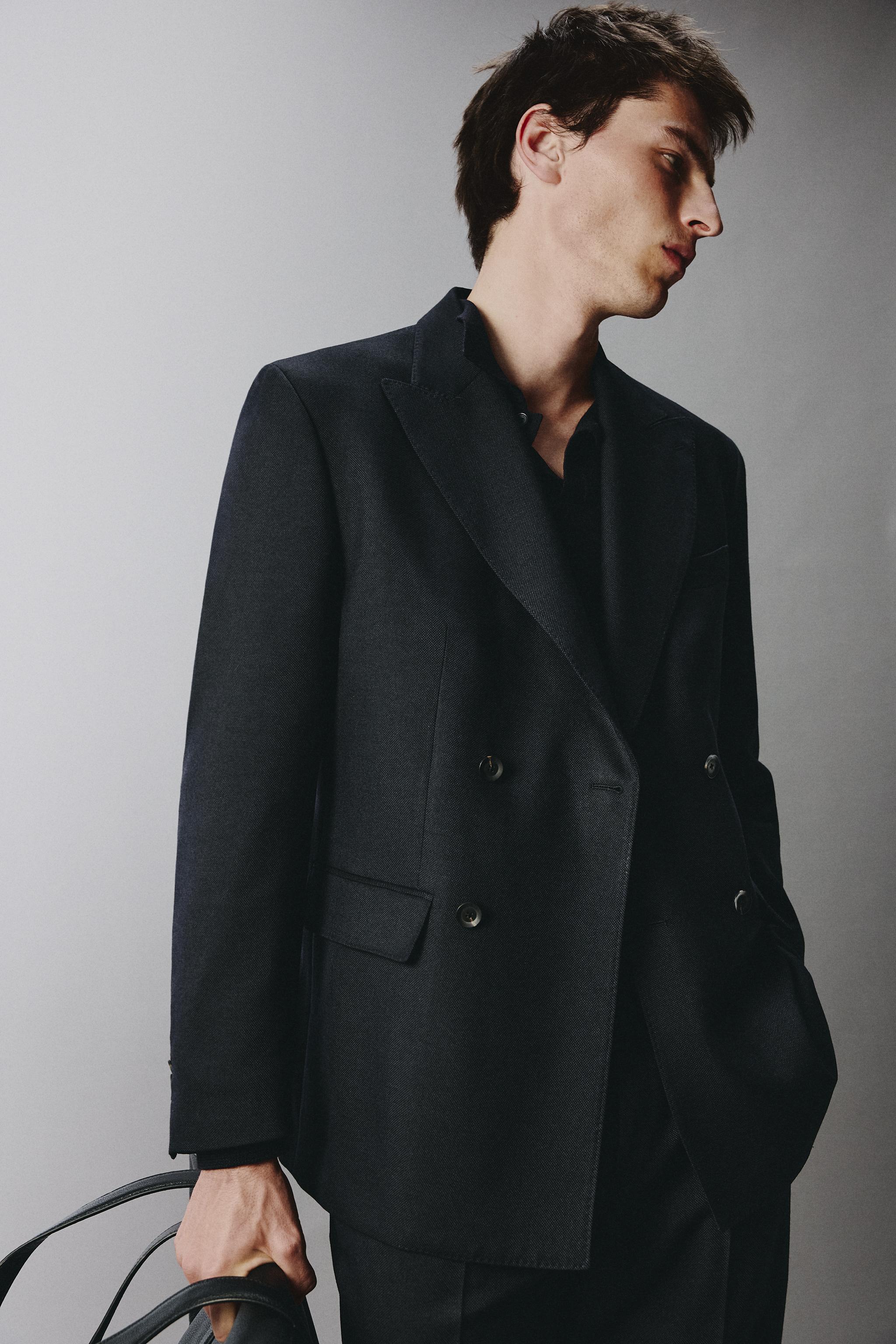 VESTE DE COSTUME À BOUTONNAGE CROISÉ