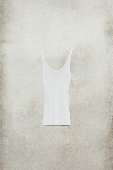 FINE KNIT TOP LUDOVIC DE SAINT SERNIN x ZARA - White by Zara