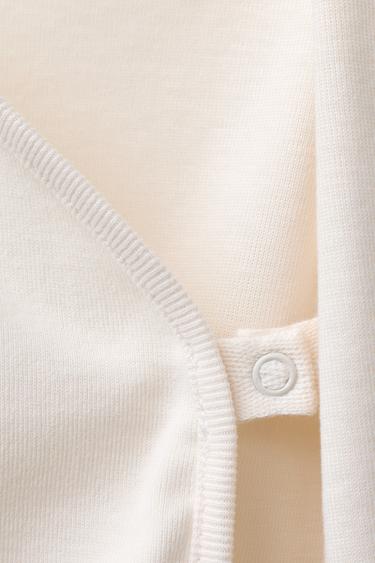 PLAIN BODYSUIT AND LEGGINGS SET - Ecru by Zara - Image 3