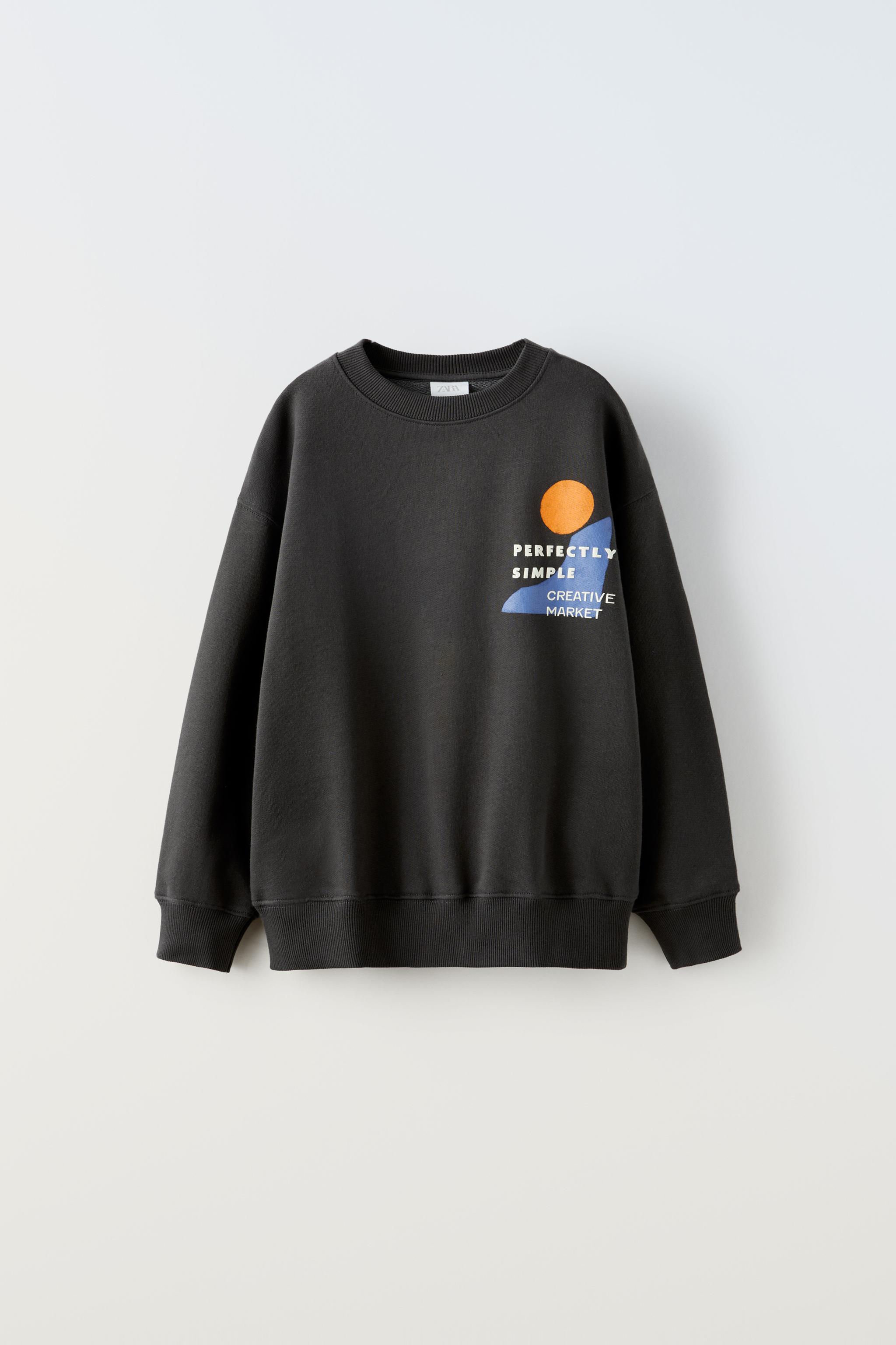 Zara deals black sweatshirt