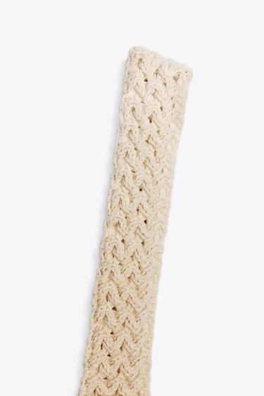 COMBINATION KNIT DRESS - Ecru by Zara - Image 6