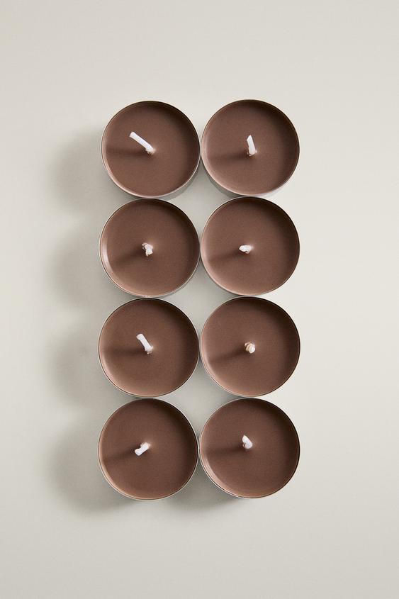 PACK DE 8 BOUGIES CHAUFFE-PLAT AROMATIQUES SALTED CARAMEL - Crème de Zara - Image 0