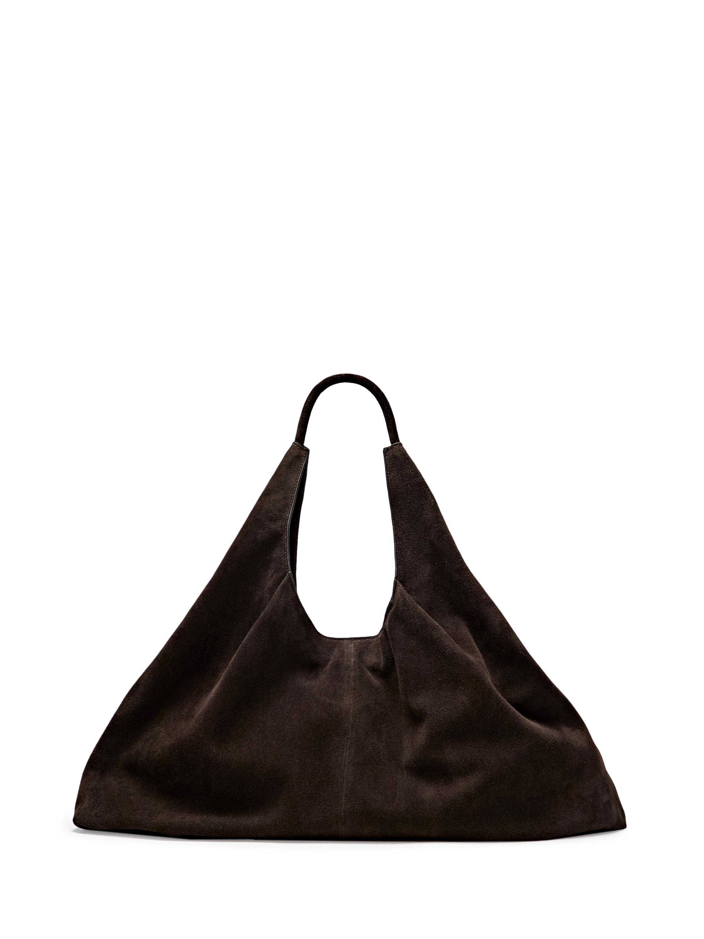 Split leather maxi shopper bag - LIMITED EDITION