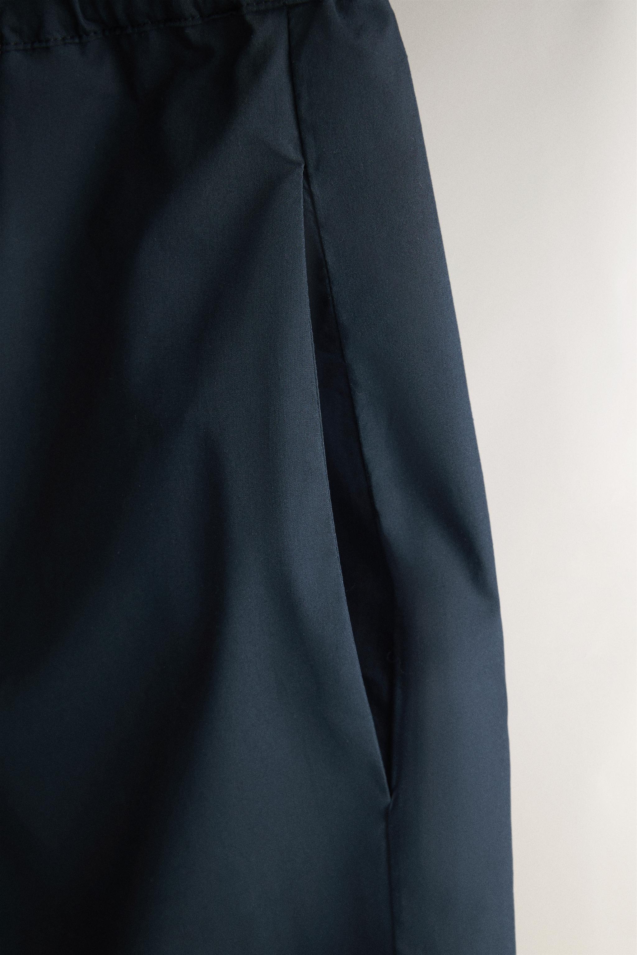 COTTON POPLIN SHORTS