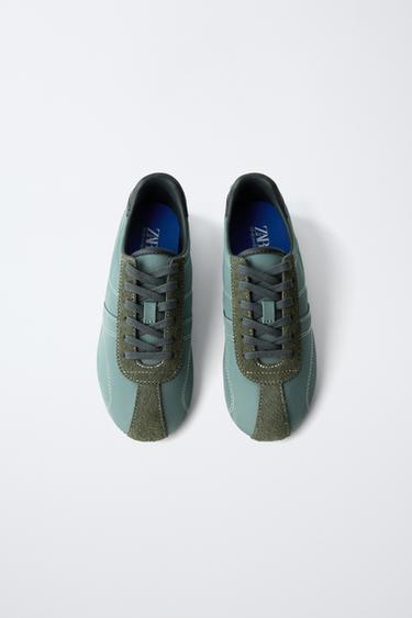 ZAPATILLA DEPORTIVA PISO FINO - Azul Petróleo de Zara