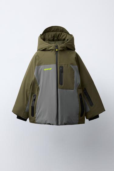 CAZADORA CAPUCHA COLOR BLOCK WATERPROOF EN WINDPROOF RECCO® SYSTEM SKI COLLECTIE - Kaki van Zara - Afbeelding 0