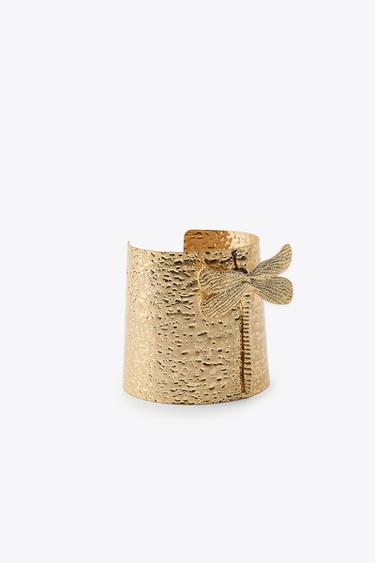 DRAGONFLY CUFF BRACELET - Golden by Zara - Image 4