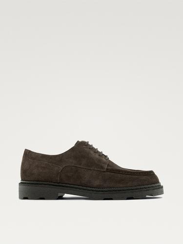 Zapato bordón serraje - Marrón de Zara