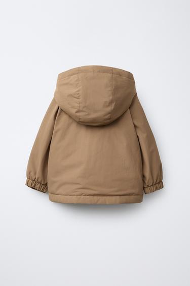 PARKA À CAPUCHE ET POCHES - Camel moyen de Zara - Image 1