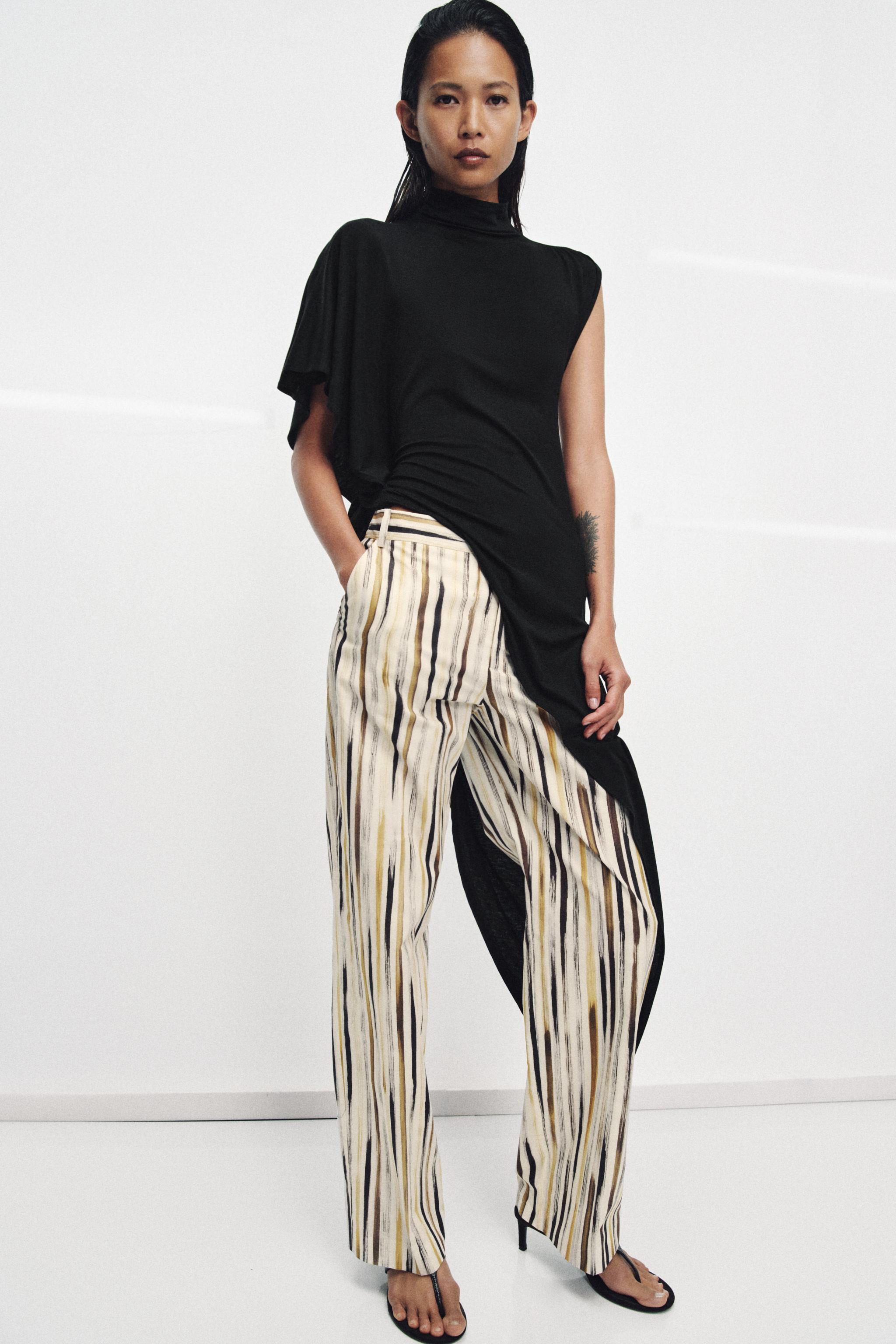 ZW COLLECTION STRIPED POPLIN PANTS