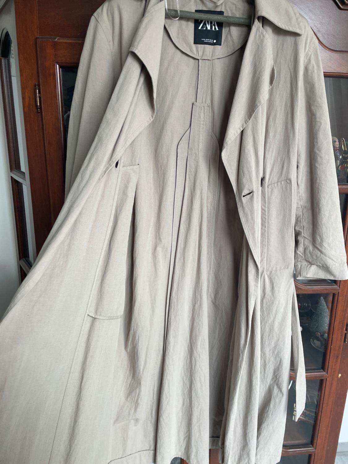 ZW COLLECTION OVERSIZE DOUBLE-BREASTED TRENCH COAT - Image 3