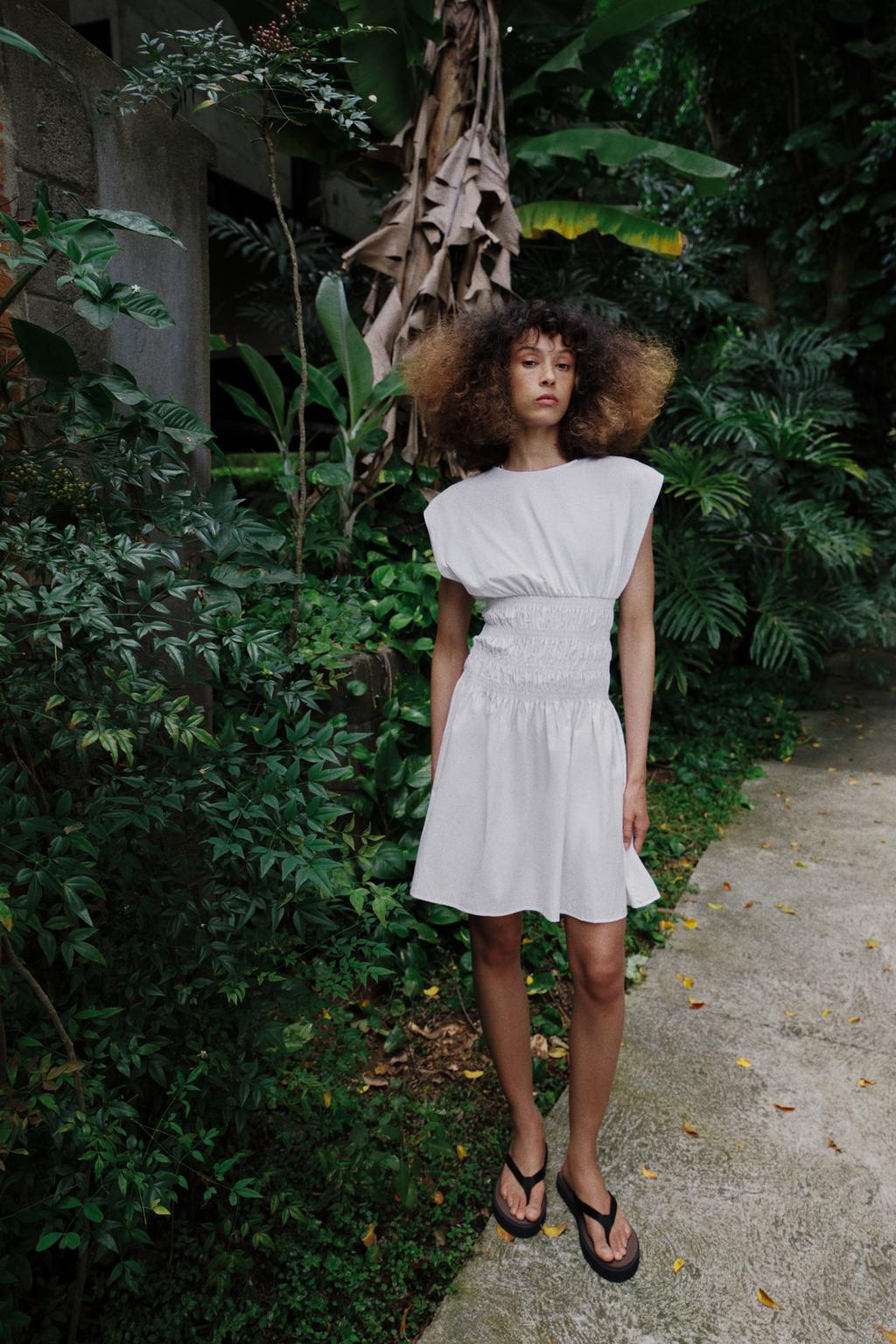 COMBINATION POPLIN DRESS - image 2