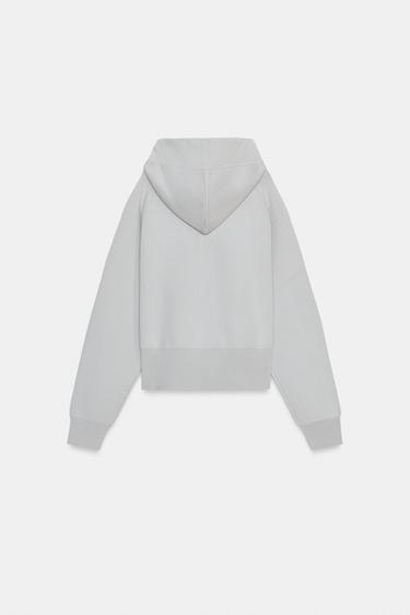 HOODED CARDIGAN WITH TIE - Grey marl by Zara - Image 5