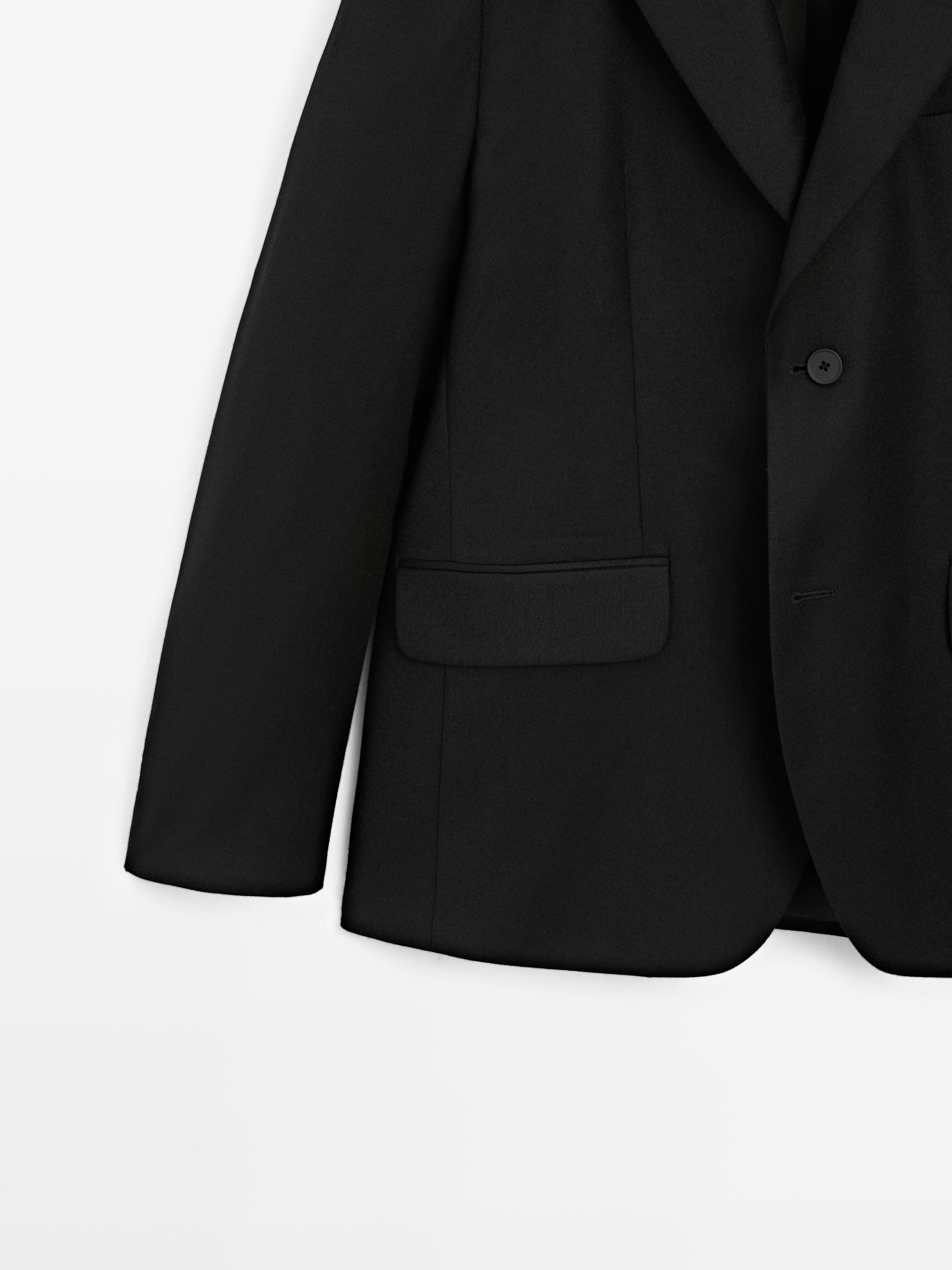 Flannel suit blazer - LIMITED