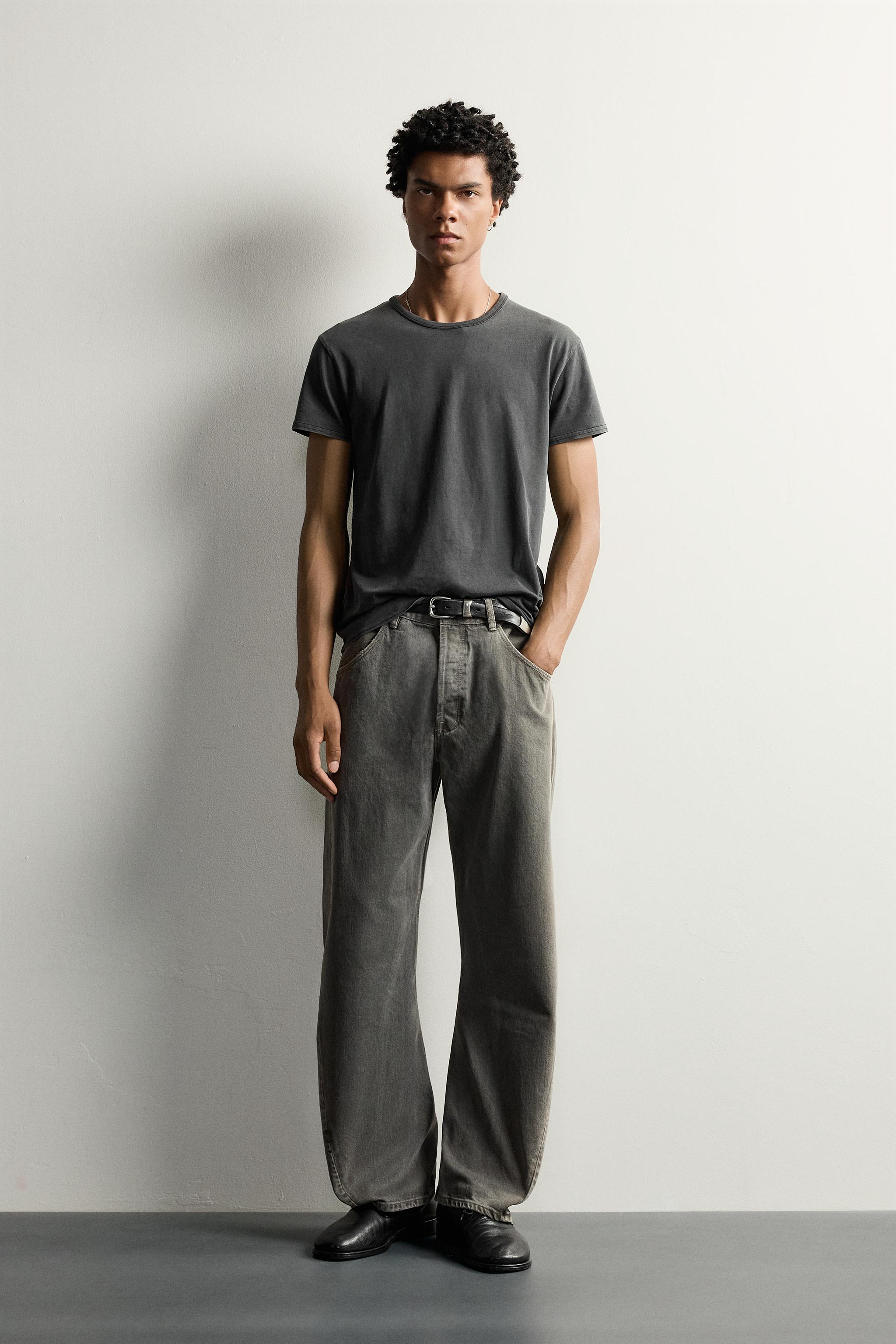 T-SHIRT SLIM EFFET DÉLAVÉ