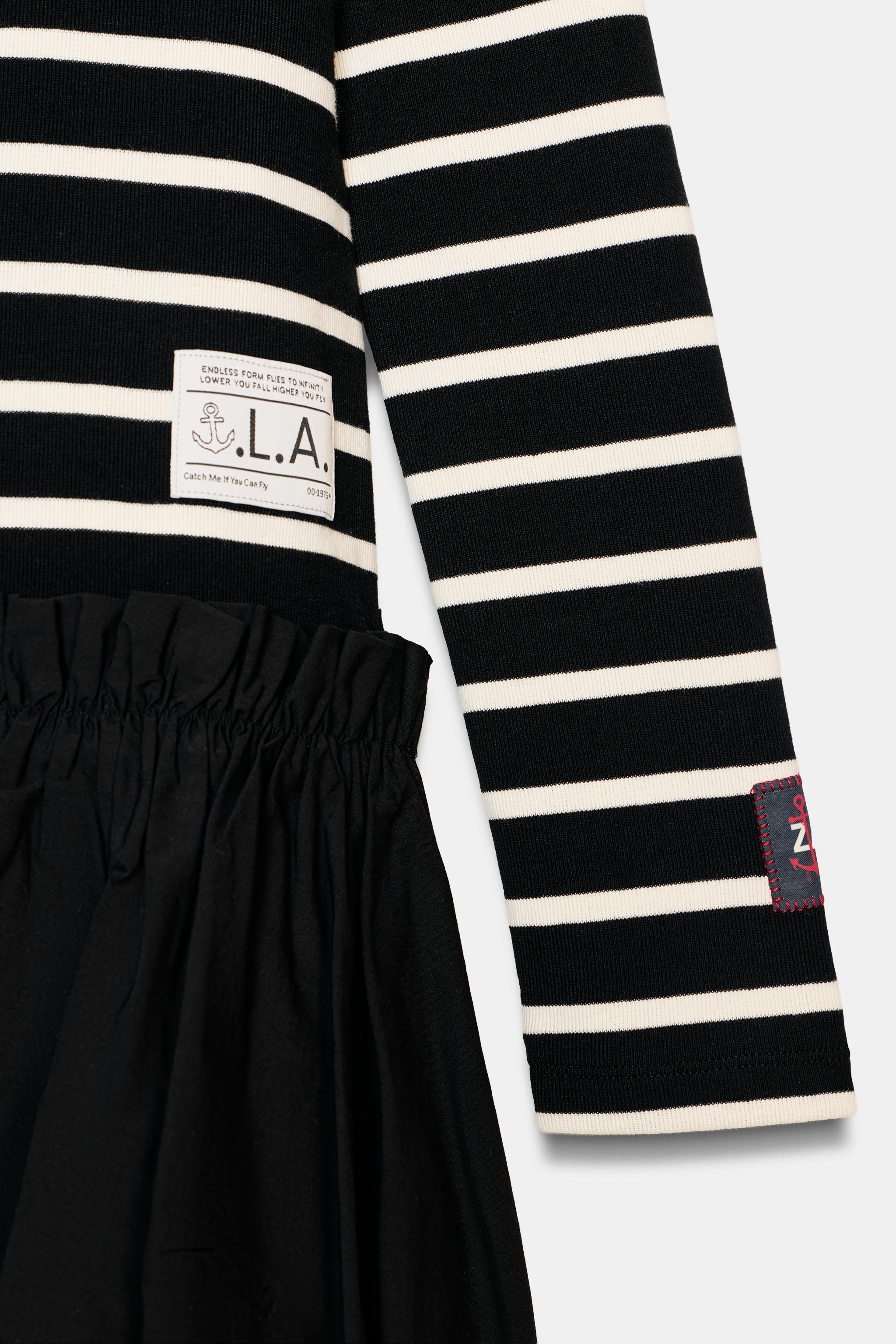 STRIPED COMBINATION DRESS