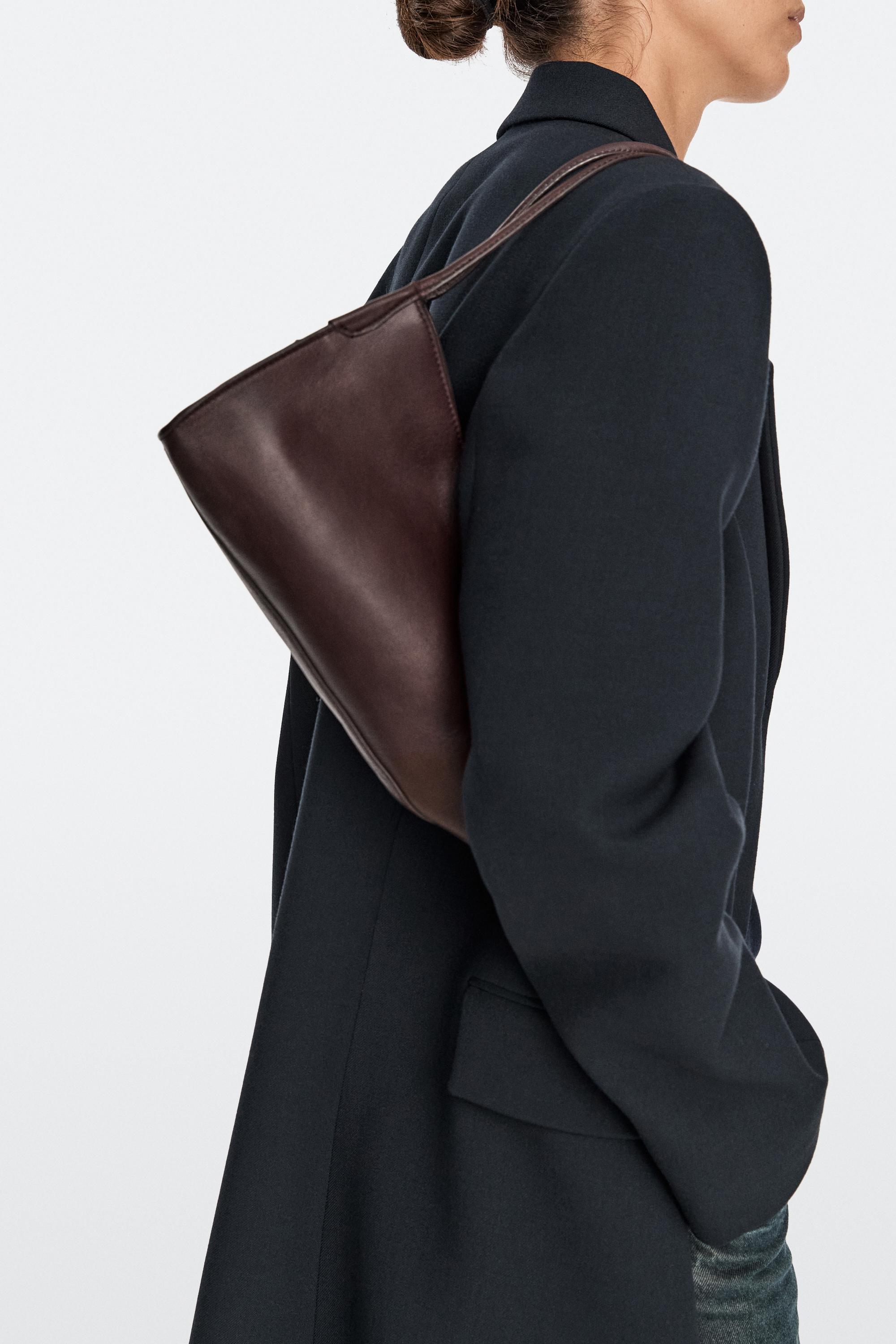 Mini sac cartable en cuir nappa